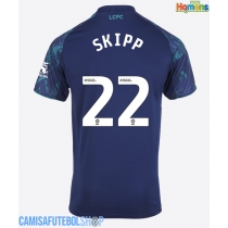Camisa de time de futebol Leicester City Oliver Skipp #22 Replicas 2º Equipamento 2025-26 Manga Curta